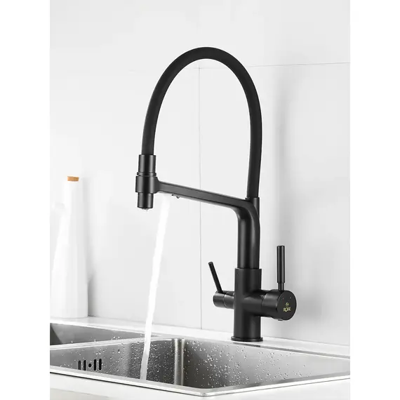 Смеситель для кухни с гибким изливом и фильтром Rose R658H, изображение 6