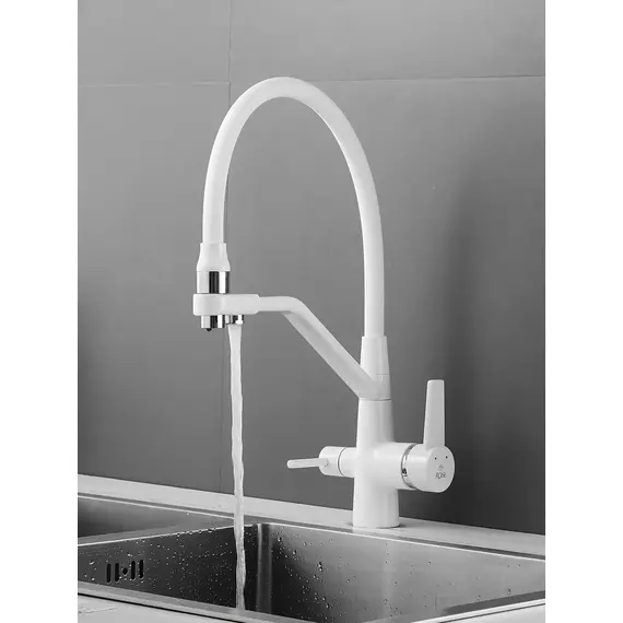 Смеситель для кухни с гибким изливом и фильтром Rose R558C, изображение 6