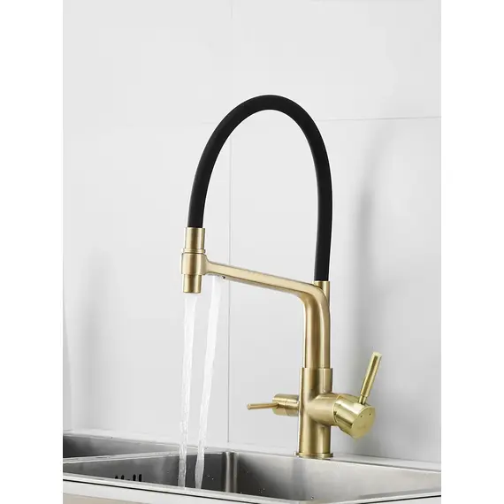 Смеситель для кухни с гибким изливом и фильтром Rose R658Q, изображение 7