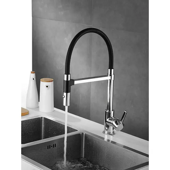 Смеситель для кухни с гибким изливом и душем Rose R133, изображение 7