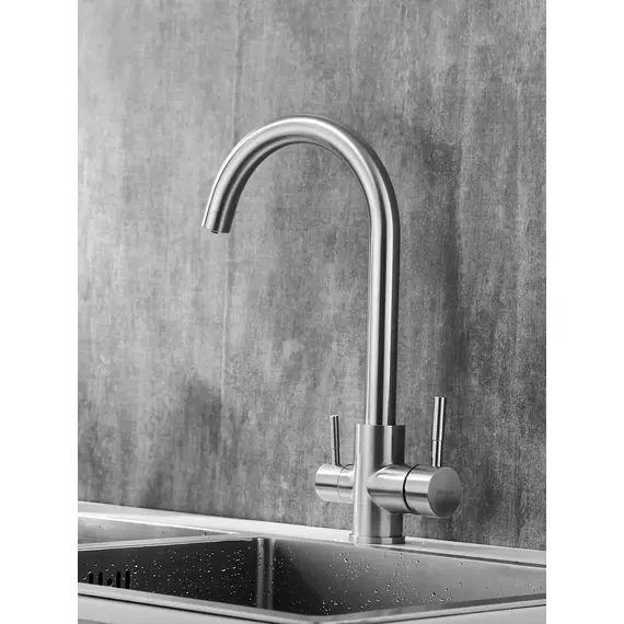 Высокий смеситель для кухни с фильтром для воды Shevanik S168B, изображение 7