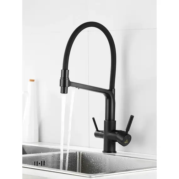 Смеситель для кухни с гибким изливом и фильтром Rose R658H, изображение 8