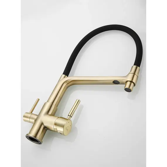 Смеситель для кухни с гибким изливом и фильтром Rose R658Q, изображение 8