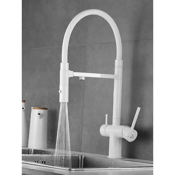 Смеситель для кухни с гибким изливом и фильтром Rose R958C, изображение 9