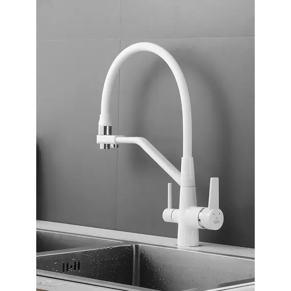 Смеситель для кухни с гибким изливом и фильтром Rose R558C, изображение 9