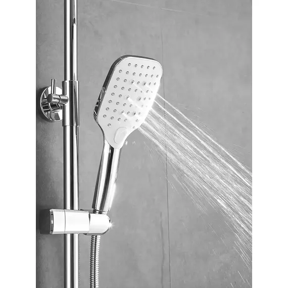 Душевая система с тропическим душем и смесителем Shevanik S8136F, изображение 10