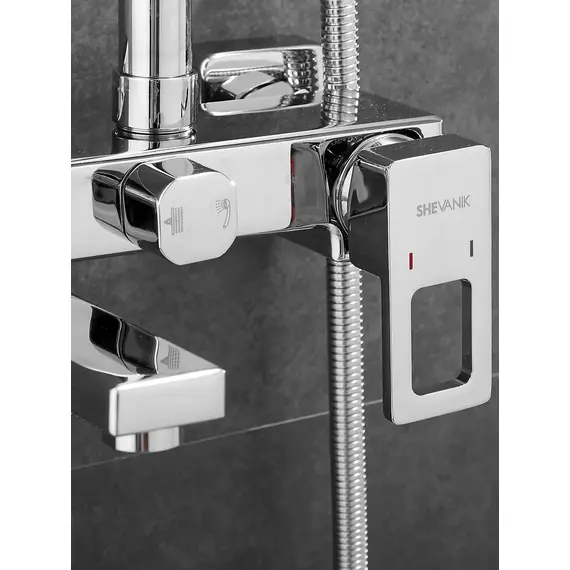 Душевая система с тропическим душем и смесителем Shevanik S8236, изображение 13