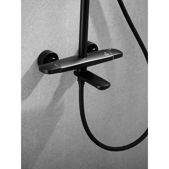 Душевая система с тропическим душем и термостатом Rose R3996H, изображение 16