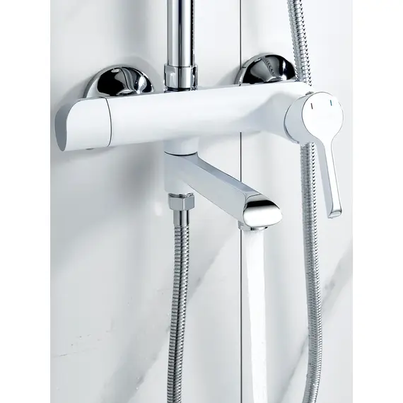 Душевая система с тропическим душем и смесителем Shevanik S6036F, изображение 17