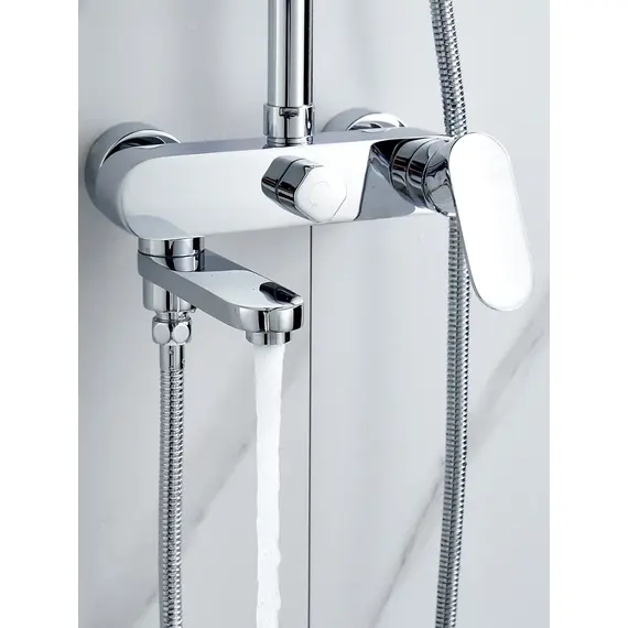 Душевая система с тропическим душем и смесителем Shevanik S8636, изображение 17