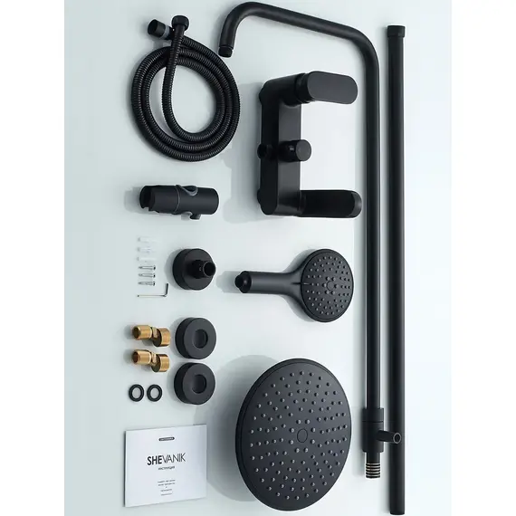 Душевая система с тропическим душем и смесителем Shevanik S8736H, изображение 18