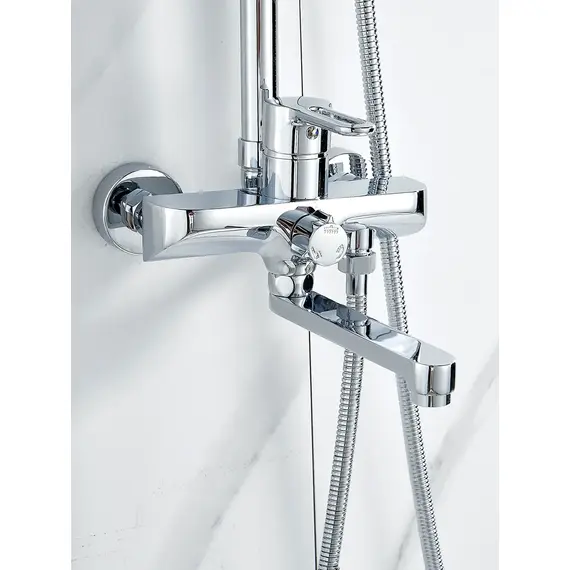 Душевая система с тропическим душем и смесителем Shevanik S8136, изображение 19