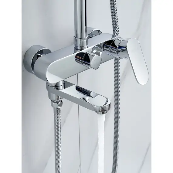 Душевая система с тропическим душем и смесителем Shevanik S8636, изображение 19