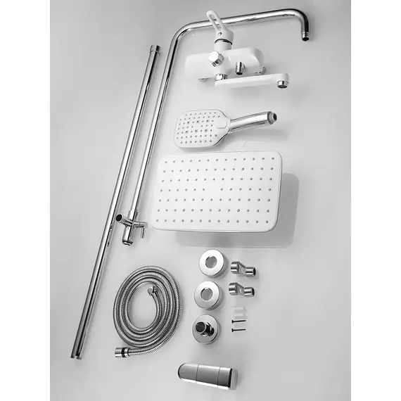 Душевая система с тропическим душем и смесителем Shevanik S8136F, изображение 19