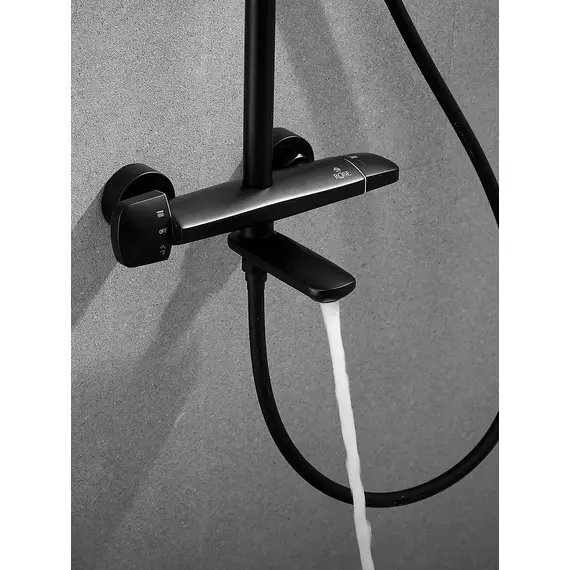 Душевая система с тропическим душем и термостатом Rose R3996H, изображение 20