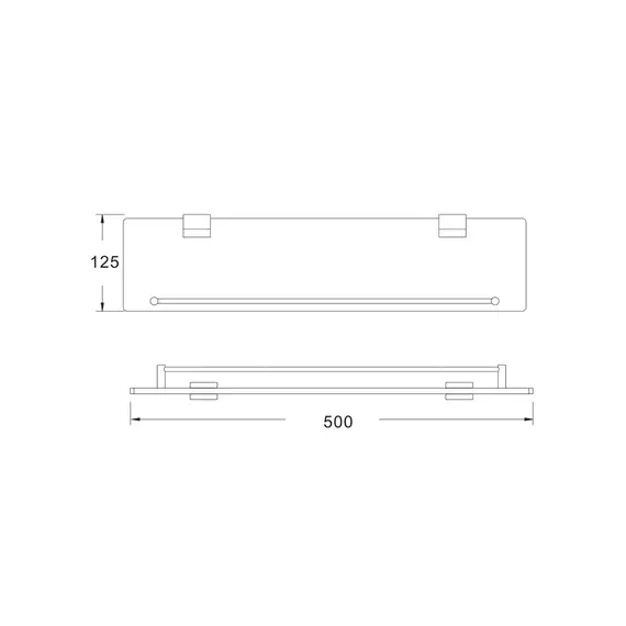 Стеклянная полка Rose RG1719T, изображение 23