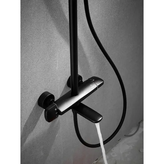 Душевая система с тропическим душем и термостатом Rose R3996H, изображение 25