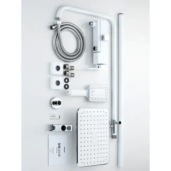 Душевая система с тропическим душем и смесителем Shevanik S9036F, изображение 26