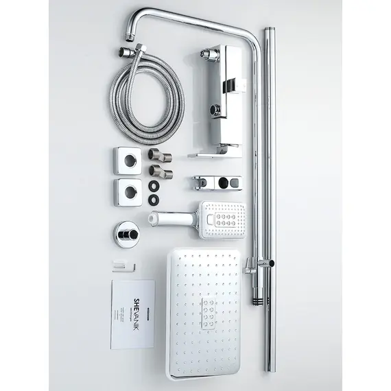 Душевая система с тропическим душем и смесителем Shevanik S9036, изображение 28