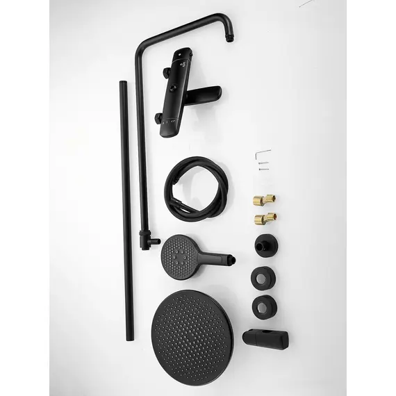 Душевая система с тропическим душем и термостатом Rose R3996H, изображение 28