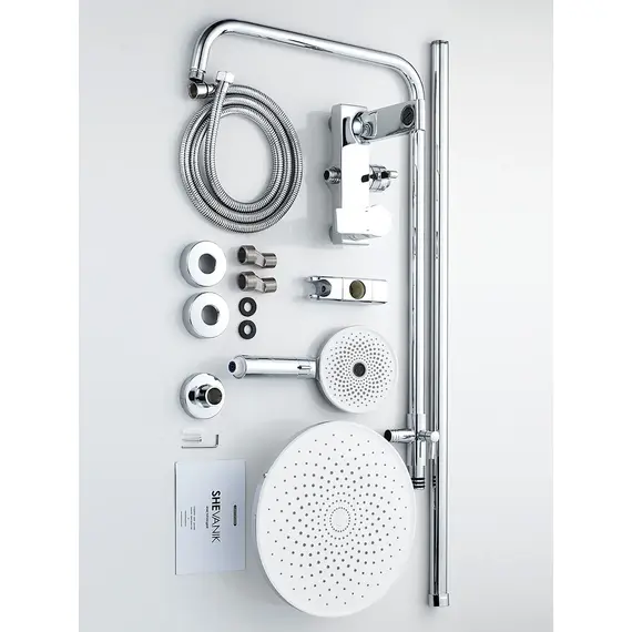 Душевая система с тропическим душем и смесителем Shevanik S8336, изображение 28