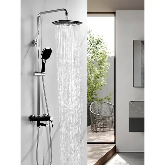 Душевая система с тропическим душем и смесителем Shevanik S6036H, изображение 2