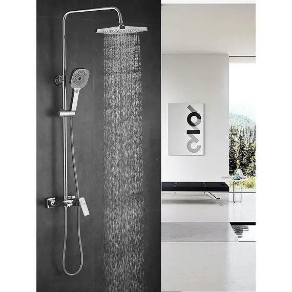 Душевая система с тропическим душем и смесителем Shevanik S9736, изображение 2