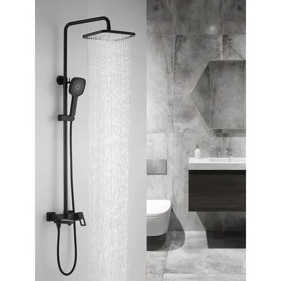 Душевая система с тропическим душем и смесителем Shevanik S8236H, изображение 2