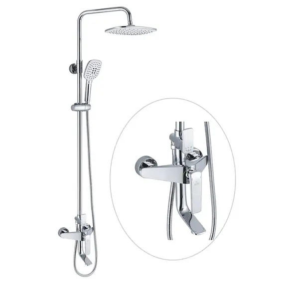 Душевая система с тропическим душем и смесителем Rose R1336, изображение 2