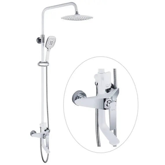 Душевая система с тропическим душем и смесителем Rose R1336F, изображение 2