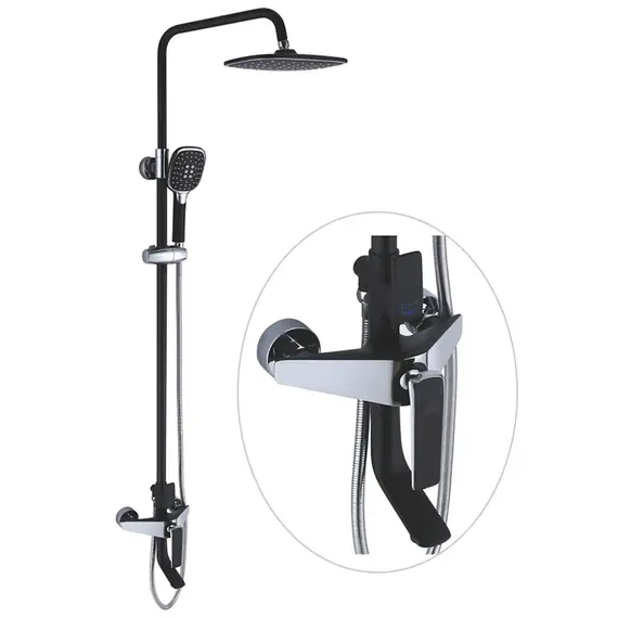 Душевая система с тропическим душем и смесителем Rose R1336H, изображение 2