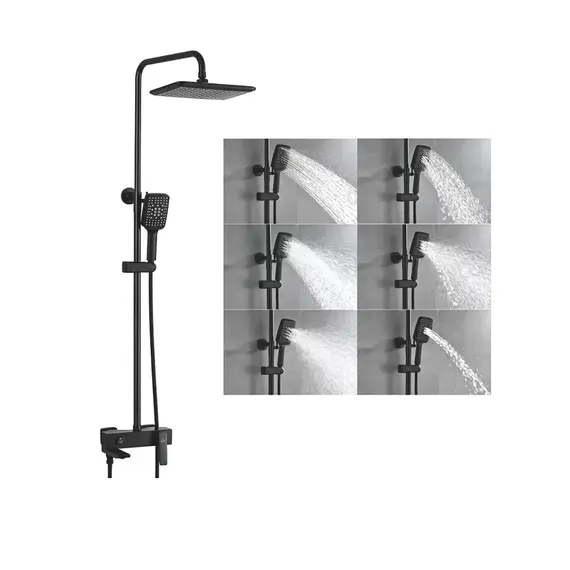 Душевая система с тропическим душем и смесителем Rose R2736H, изображение 2