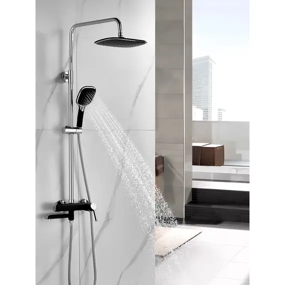 Душевая система с тропическим душем и смесителем Shevanik S6036H, изображение 3