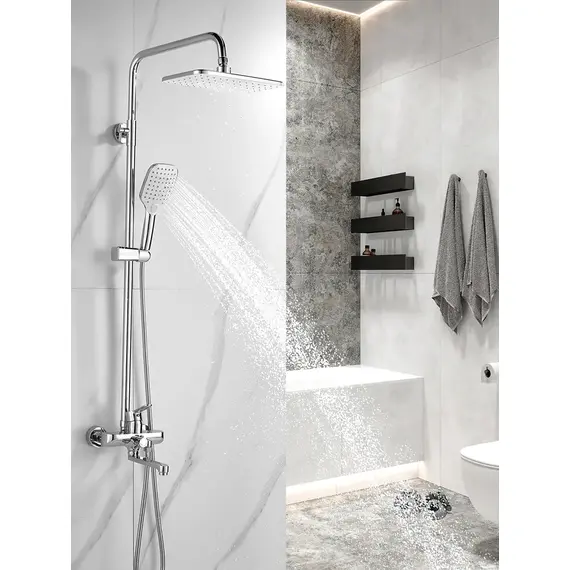 Душевая система с тропическим душем и смесителем Shevanik S8136, изображение 3