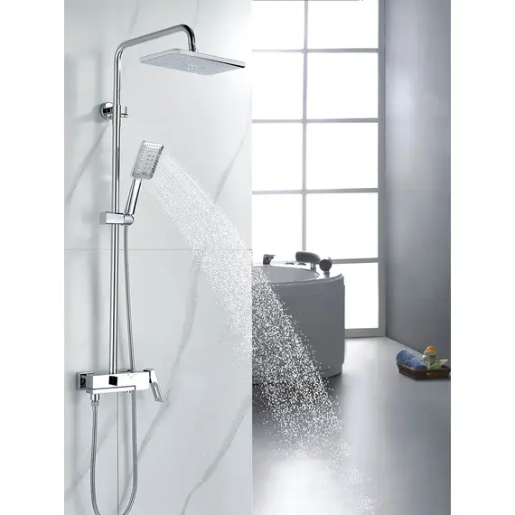 Душевая система с тропическим душем и смесителем Shevanik S9036, изображение 3