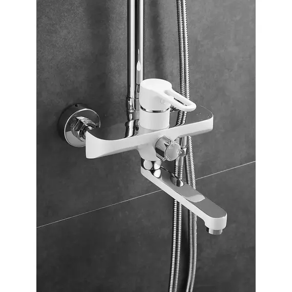 Душевая система с тропическим душем и смесителем Shevanik S8136F, изображение 3