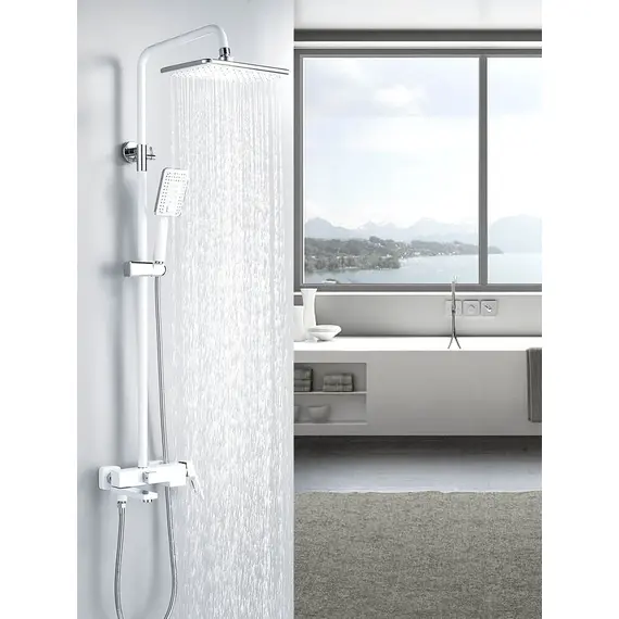 Душевая система с тропическим душем и смесителем Shevanik S9036F, изображение 3