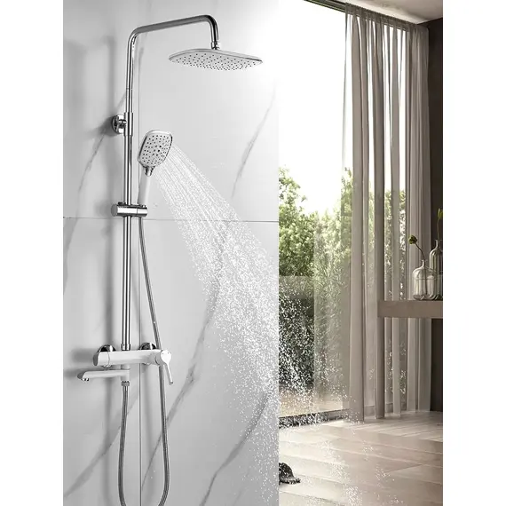 Душевая система с тропическим душем и смесителем Shevanik S6036F, изображение 3