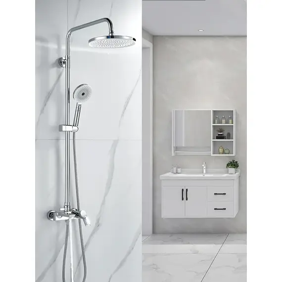 Душевая система с тропическим душем и смесителем Shevanik S8336, изображение 4