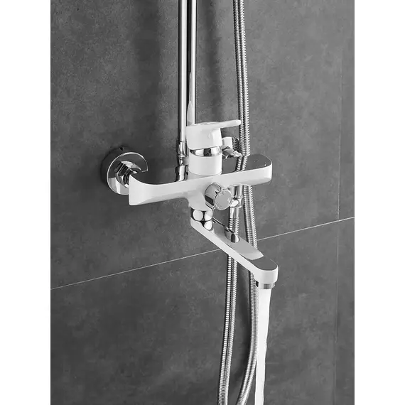 Душевая система с тропическим душем и смесителем Shevanik S8136F, изображение 4