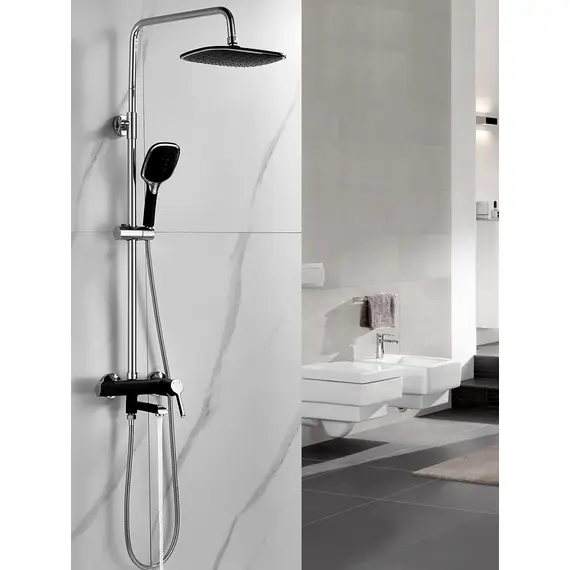 Душевая система с тропическим душем и смесителем Shevanik S6036H, изображение 4