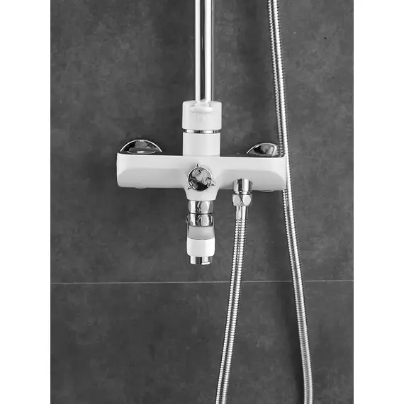 Душевая система с тропическим душем и смесителем Shevanik S8136F, изображение 6