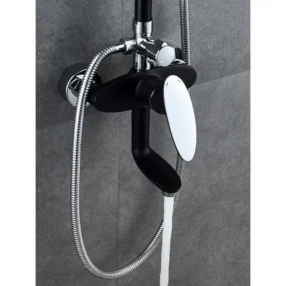 Душевая система с тропическим душем и смесителем Shevanik S9836H, изображение 6
