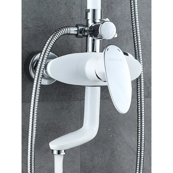 Душевая система с тропическим душем и смесителем Shevanik S9836F, изображение 7