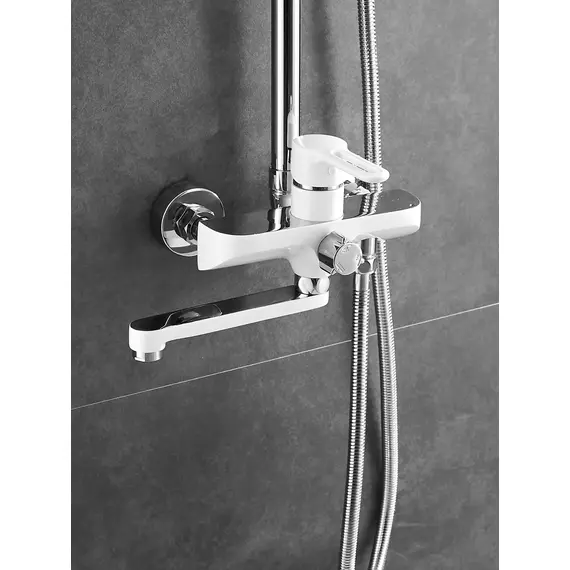 Душевая система с тропическим душем и смесителем Shevanik S8136F, изображение 7