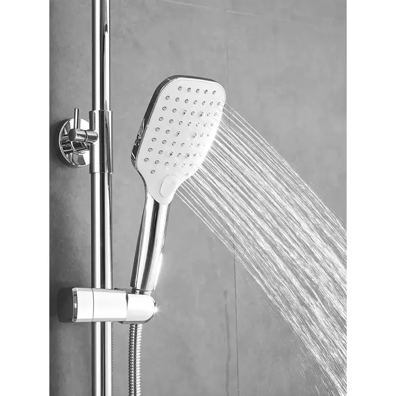 Душевая система с тропическим душем и смесителем Shevanik S8136F, изображение 9
