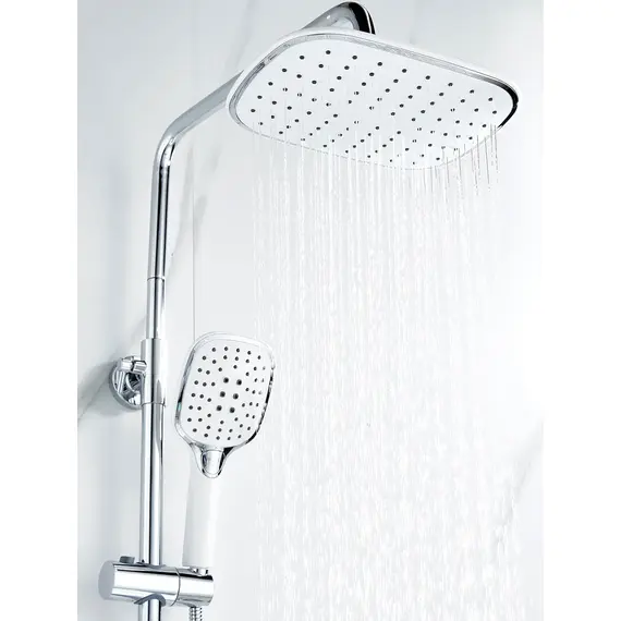 Душевая система с тропическим душем и смесителем Shevanik S6036F, изображение 9