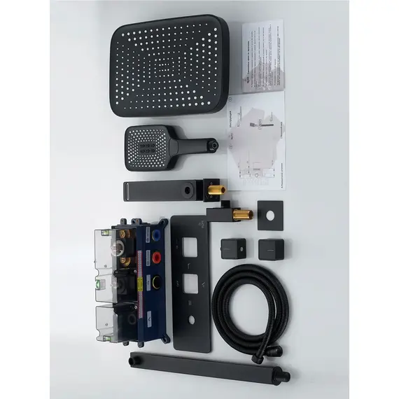 Душевая система с термостатом встраиваемый комплект Rose R1095H, изображение 28