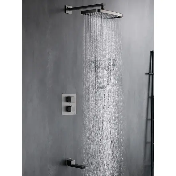 Душевая система с термостатом встраиваемый комплект Rose R1595T, изображение 2