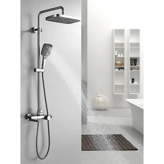 Душевая система с тропическим душем и термостатом Rose R1896T, изображение 3